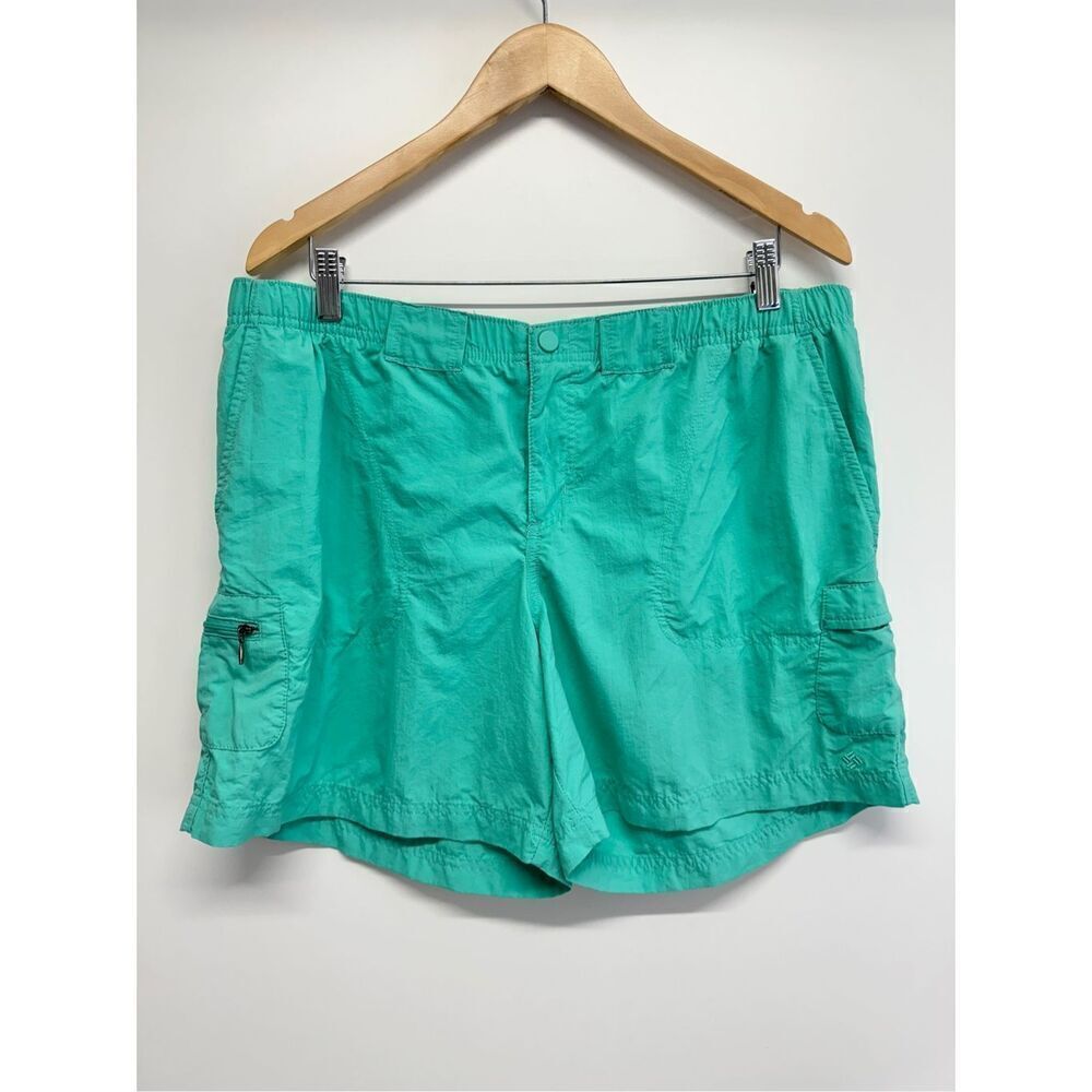 Columbia Shorts Mens‎ Performance Fishing Gear Green Size Large 6”